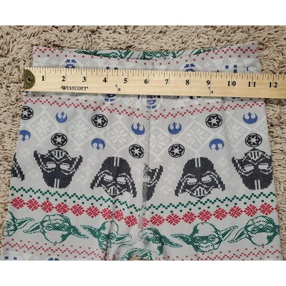 Hanna‎ Andersson Boys Pajama Pants 140 US 10 Organic Cotton Christmas Star Wars